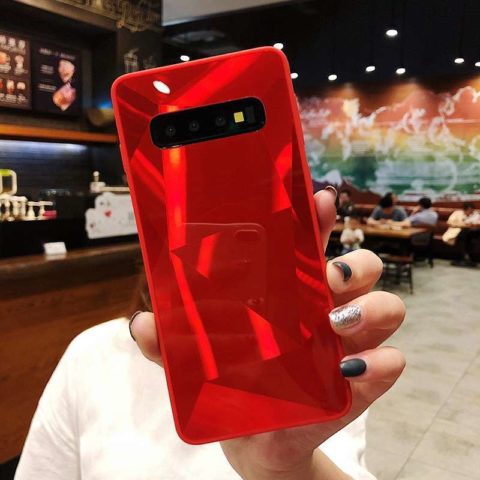 charming red 3D Diamond Mirror Case