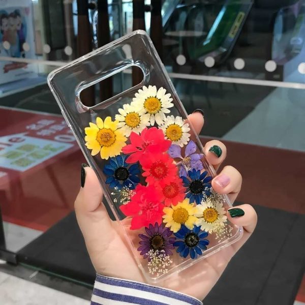 Real dried flowers samsung cover