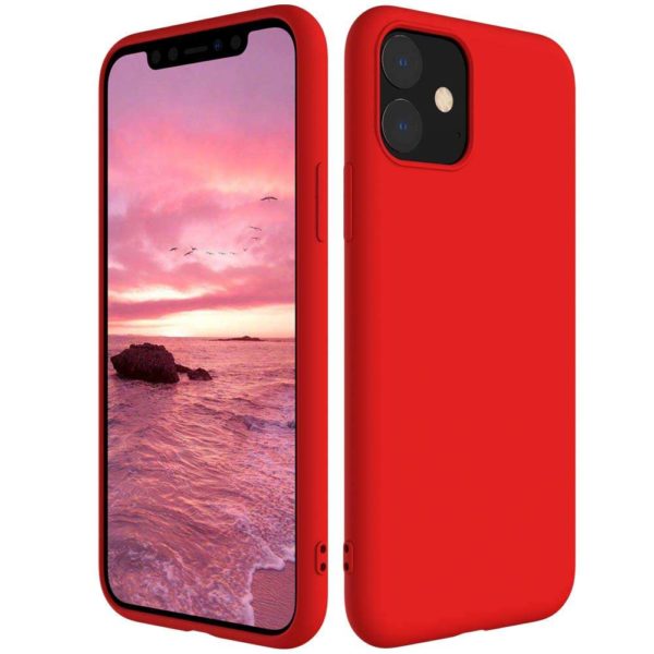 Red Liquid Silicon iPhone Case