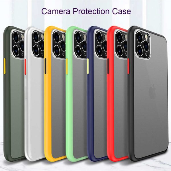 Army Green Shockproof Camera Lens Protection iPhone Case