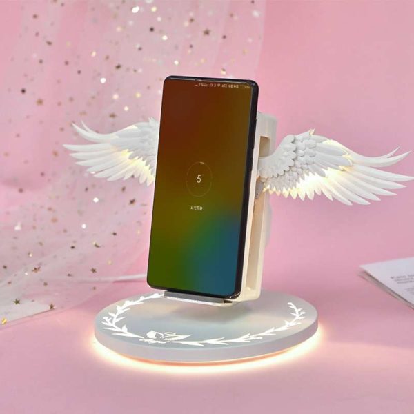 Angel Wings Night Light Wireless Charger