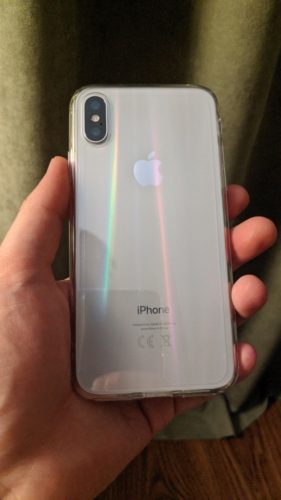Transparent Rainbow Laser Case for iPhone X, XR, XS, XS Max, 11, 11 Pro, 11 Pro Max photo review