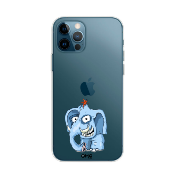 Cute Elephant iPhone 12 Clear Case