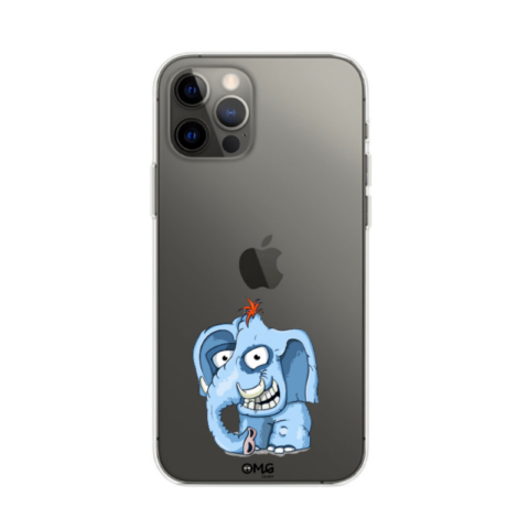 Cute Elephant iPhone 12 Clear Case2