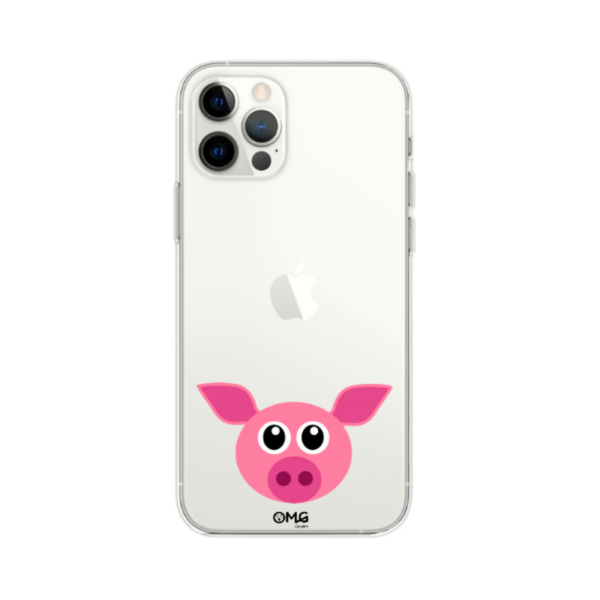 Cute Pig iPhone 12 Clear Case1