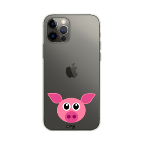 Cute Pig iPhone 12 Clear Case2